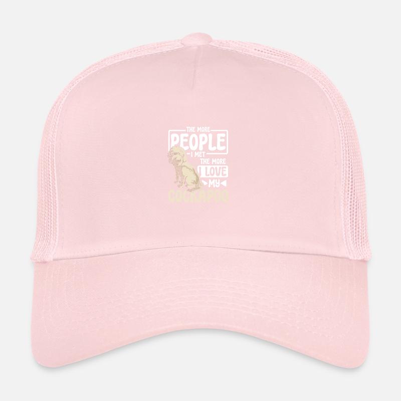 Plus je rencontrais de gens, plus j’aimais mon cockapoo Casquette trucker 