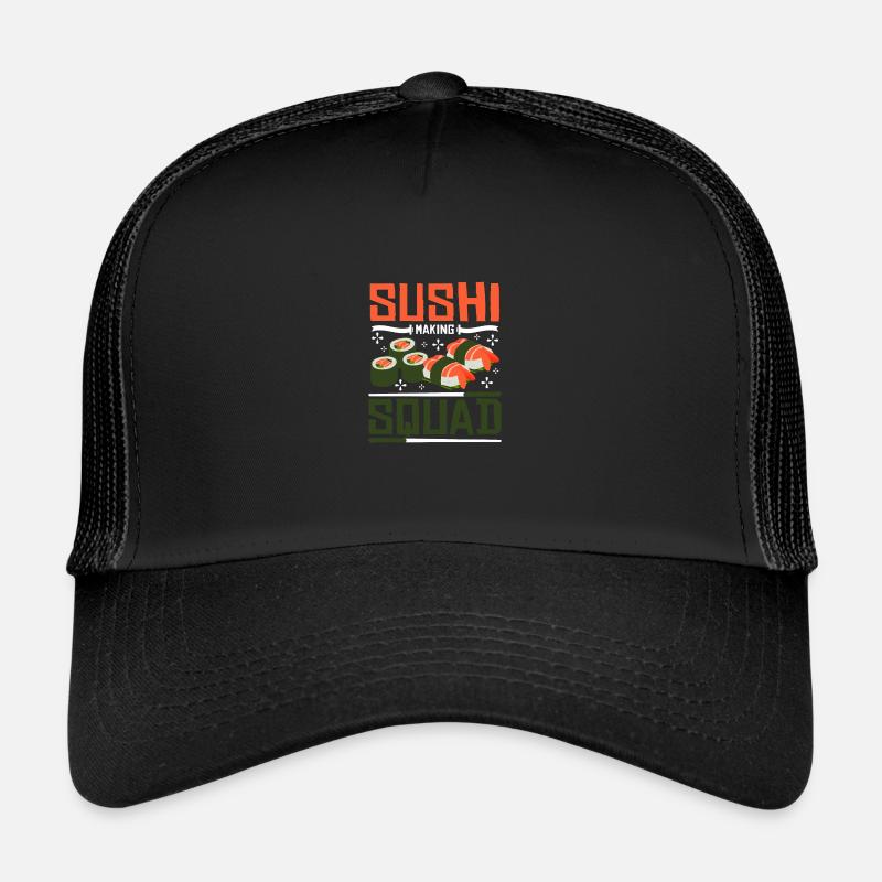 Sushi making squat Trucker Cap