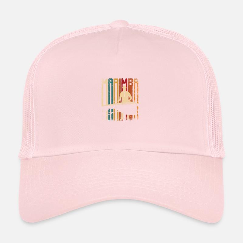 Retro vintage marimba player marimbist Trucker Cap