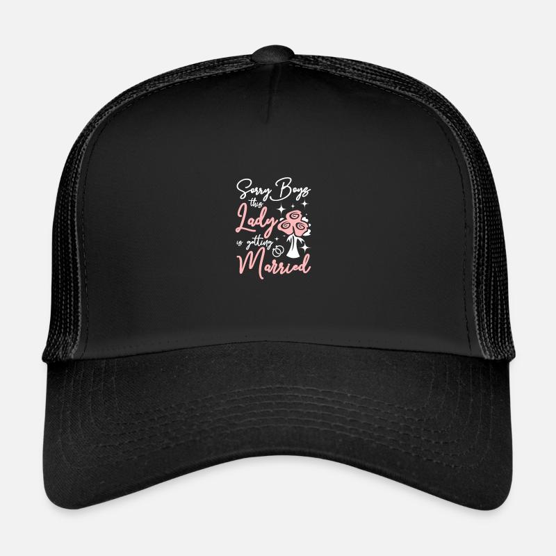 Team Bride This lady Is Getting Married - Trucker Cap - Schwarz/Schwarz