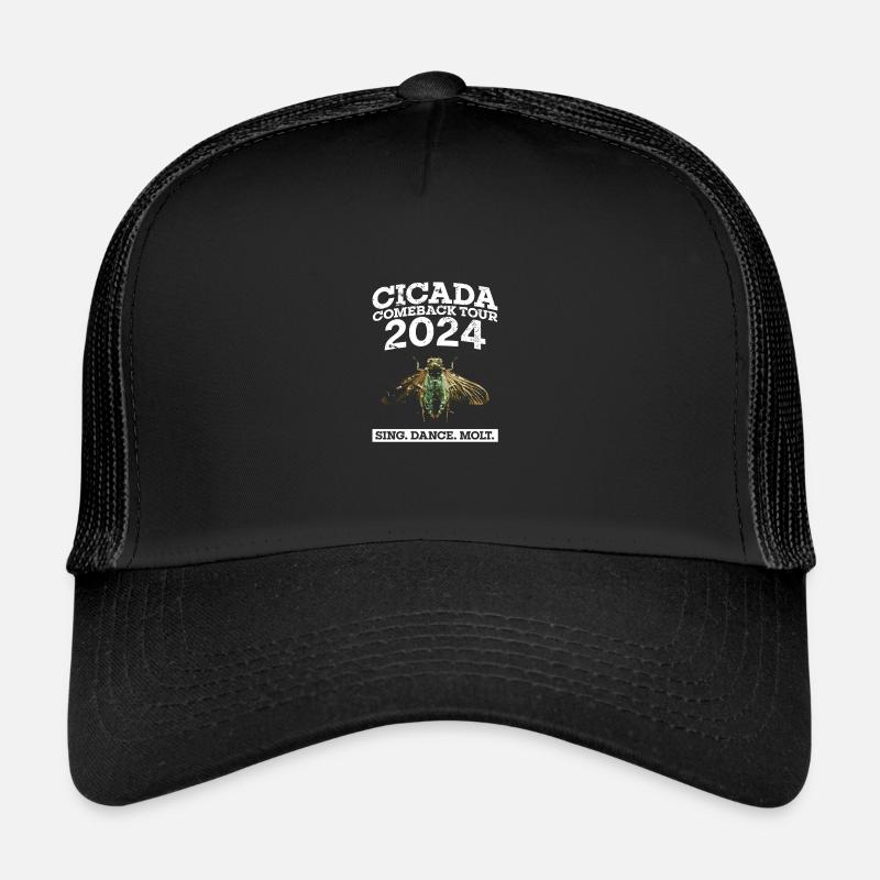 Cicada Comeback Tour 2024 Cicada Brood Swarm Trucker Cap