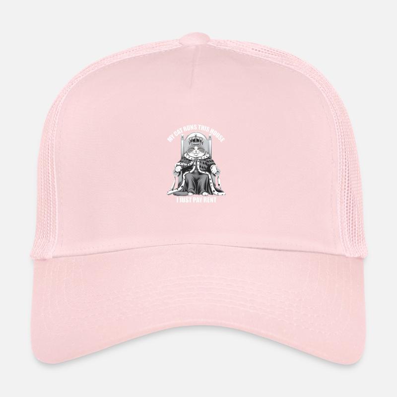 Mon chat dirige cette maison Je ne paie que le loyer monarque Casquette trucker 