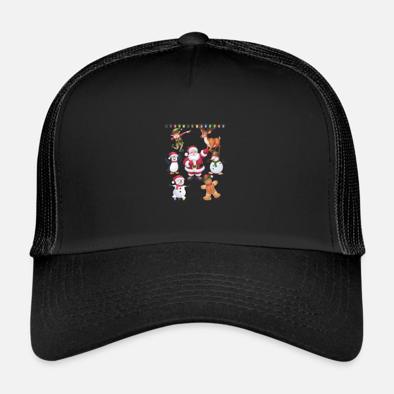 Frohe kleine Heiligabend Squad Pyjama Party Spaß Trucker Cap
