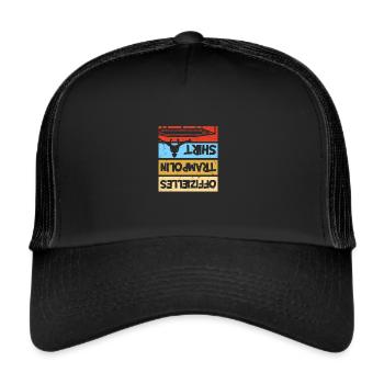 Trampolinspringer Trampolin - Trucker Cap - Schwarz/Schwarz - Vorne