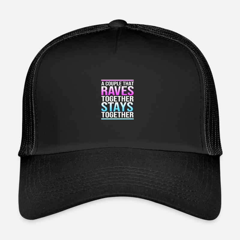 Rave Raver Musique techno Techno basse Table de mixage Casquette trucker 