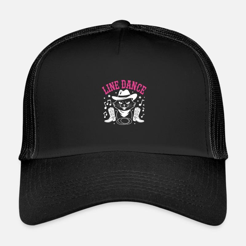 Ich liebe meine Katze und Line Dance Trucker Cap
