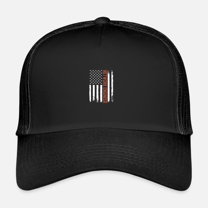 Network Engineer - Trucker Cap - Schwarz/Schwarz