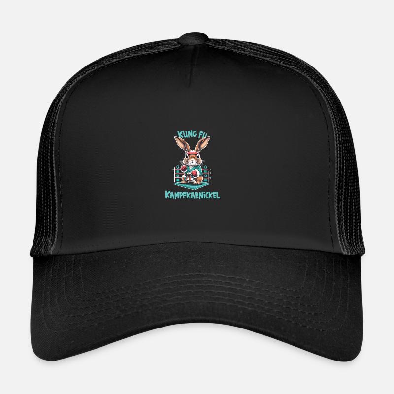 Kung Fu - Trucker Cap - Schwarz/Schwarz