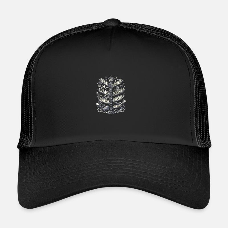 Gothic - Trucker Cap - Schwarz/Schwarz