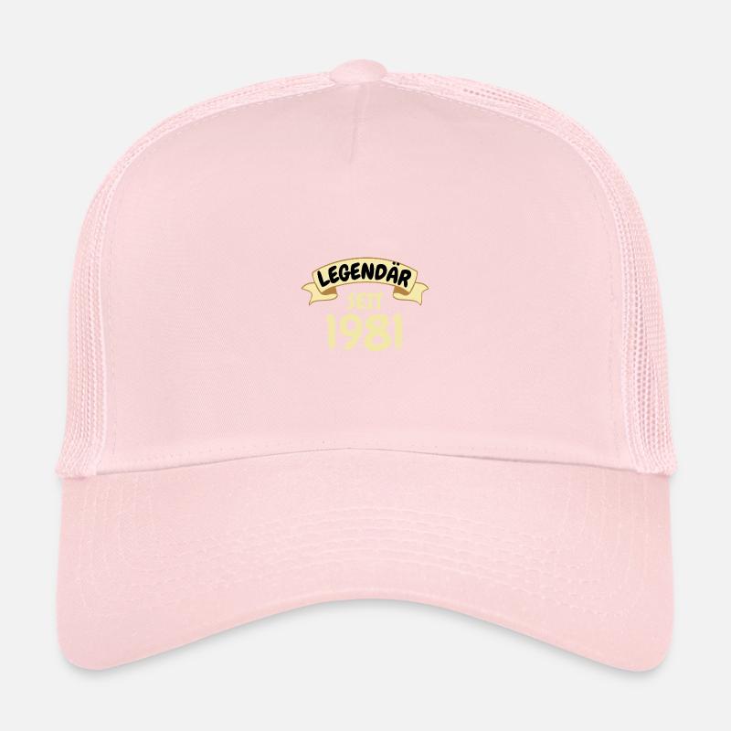 42. Geburtstag Geschenk Legendär seit 1981 Trucker Cap