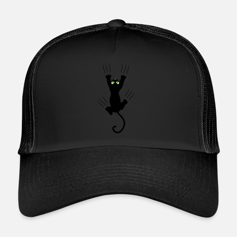 BAD BLACK CAT - Trucker Cap - black/black