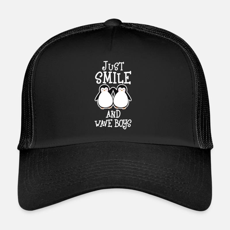 Pingouins juste sourire et wave boys Casquette trucker 