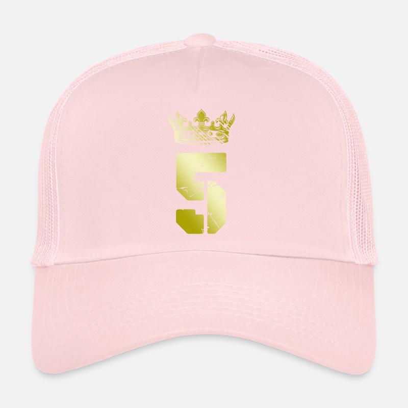 5 Zahl Krone Trucker Cap