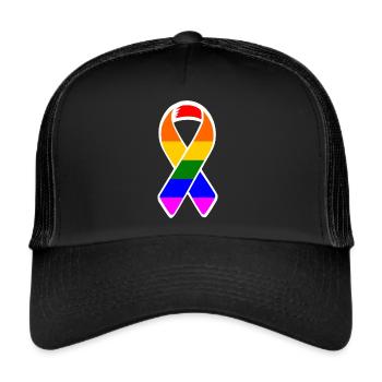 Lgbtq - Trucker Cap - Schwarz/Schwarz - Vorne