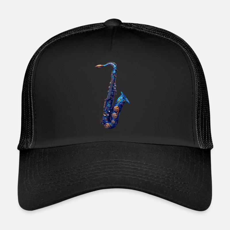 Saxophone Poisson Casquette trucker 