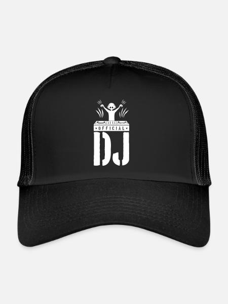 DJ Spruch Platines vinyles - Casquette trucker  - noir/noir - Devant