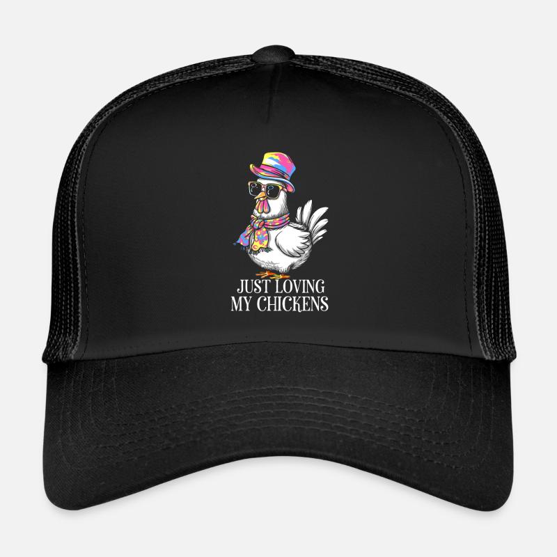 J’aime mes poulets - Dessin animé drôle de poulets Casquette trucker 