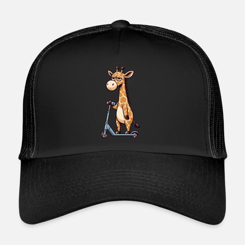 Grumpy Giraffe on Kickroller Comic Trucker Cap