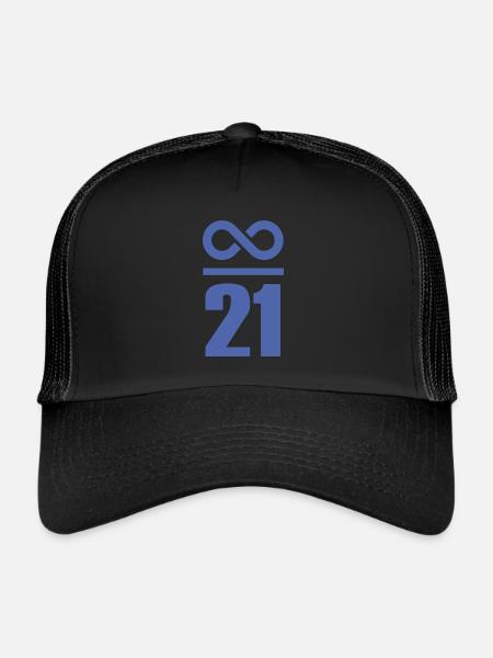 Infinite by 21 Million Bitcoin Infinite Who - Trucker Cap - black/black - Front