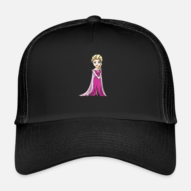 Piink Prinzessin Kleid Geschenk - Trucker Cap - Schwarz/Schwarz