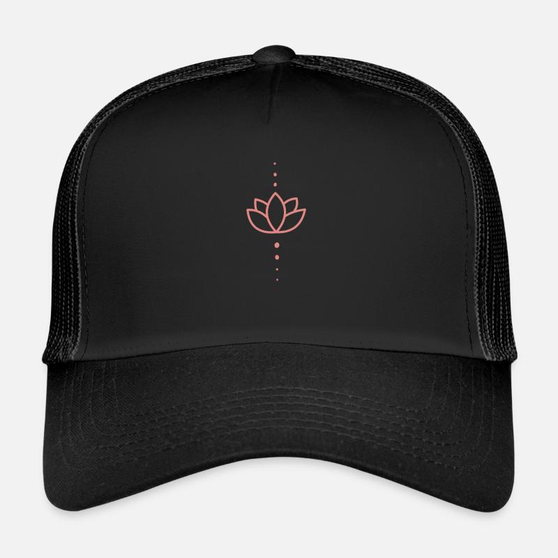 Lotus blossom - Trucker Cap - black/black