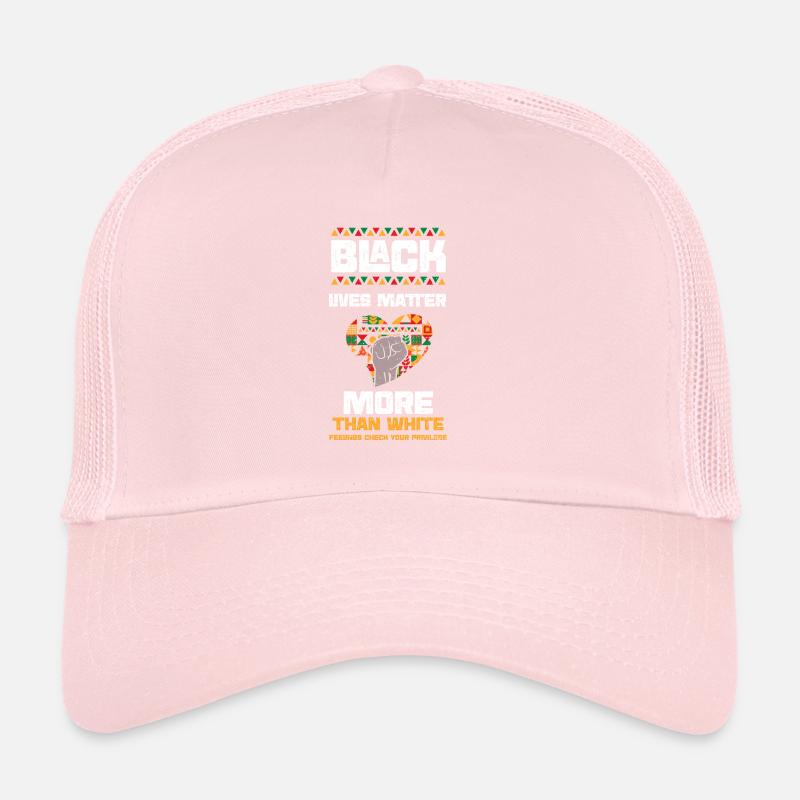 Les vies noires comptent plus que le whi... Casquette trucker 