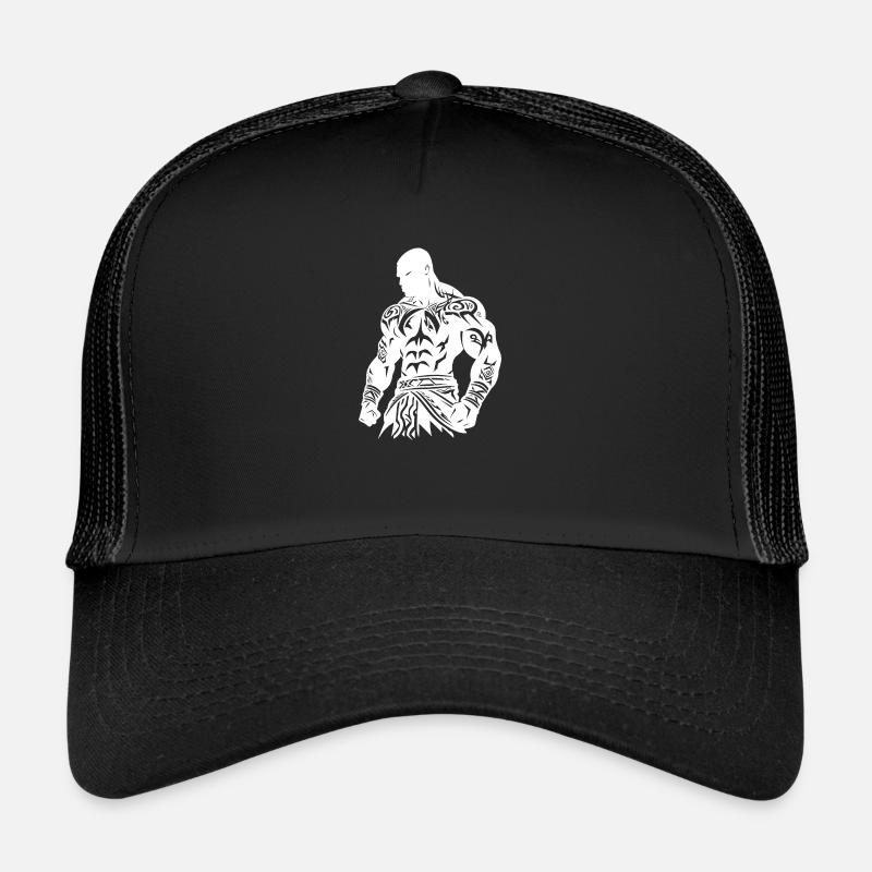 Tribal Boxer / Fighter Logo Tattoo Design Casquette trucker 