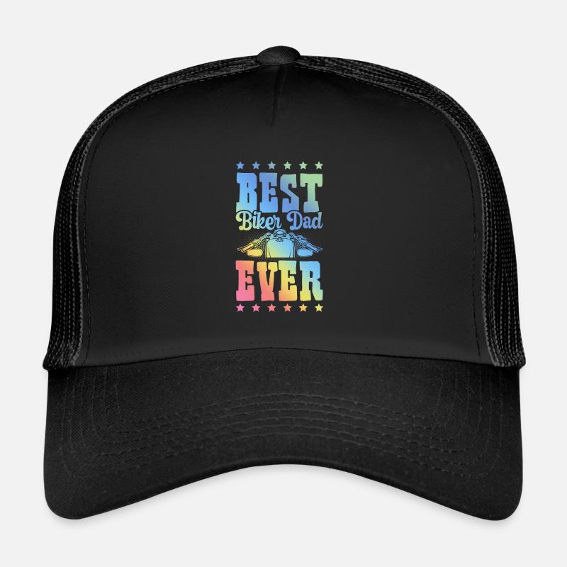 Biker Dad Spruch Papa Trucker Cap