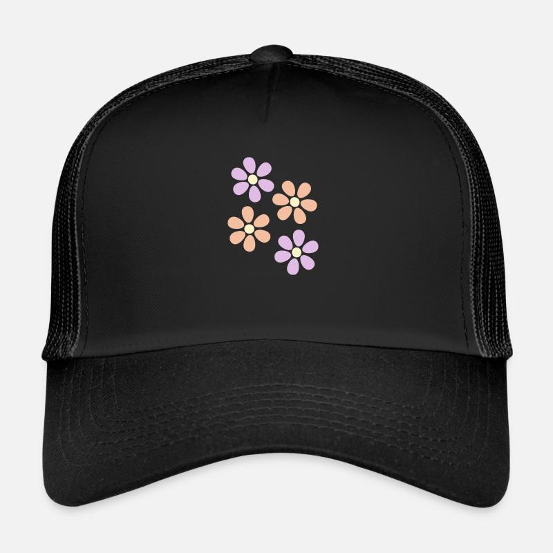 Fleur fleur pastel fleurs fleurs pastel lilas Casquette trucker 