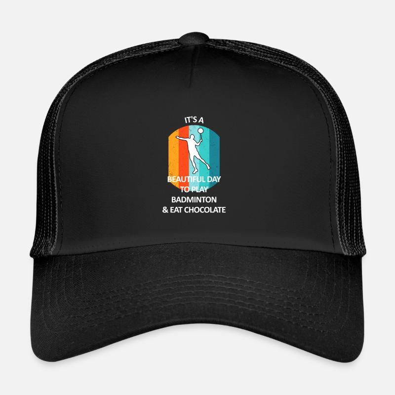 Badminton Badminton Badminton Player Chocolate Trucker Cap