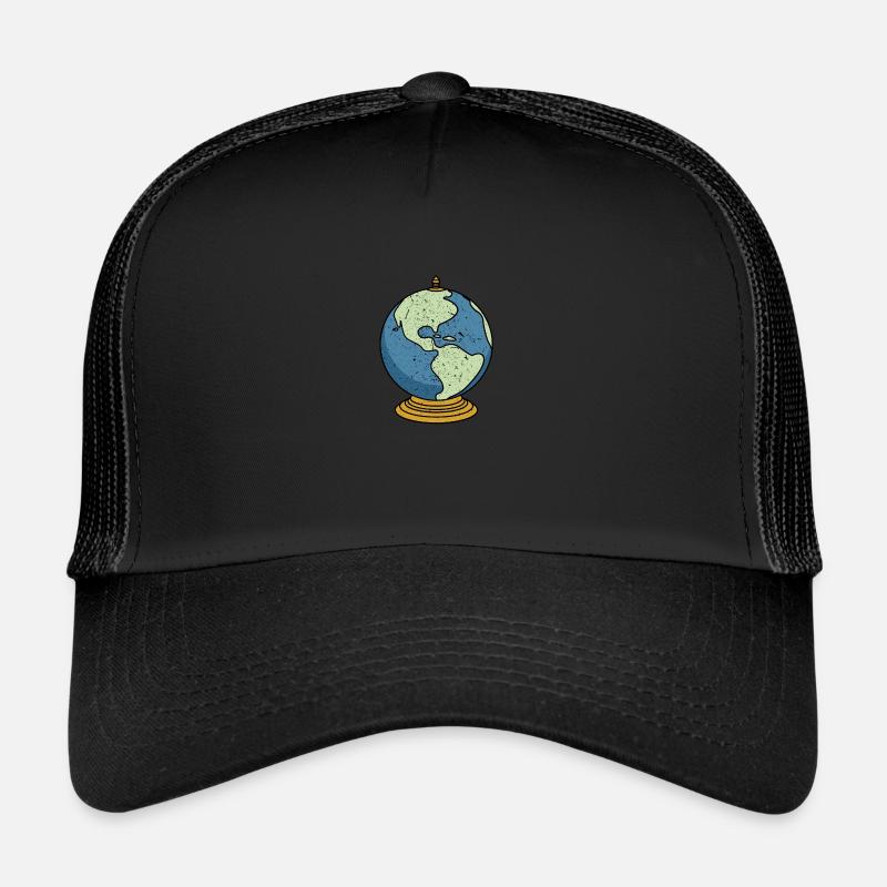 Vintage Tabletop Desk Globe Trucker Cap