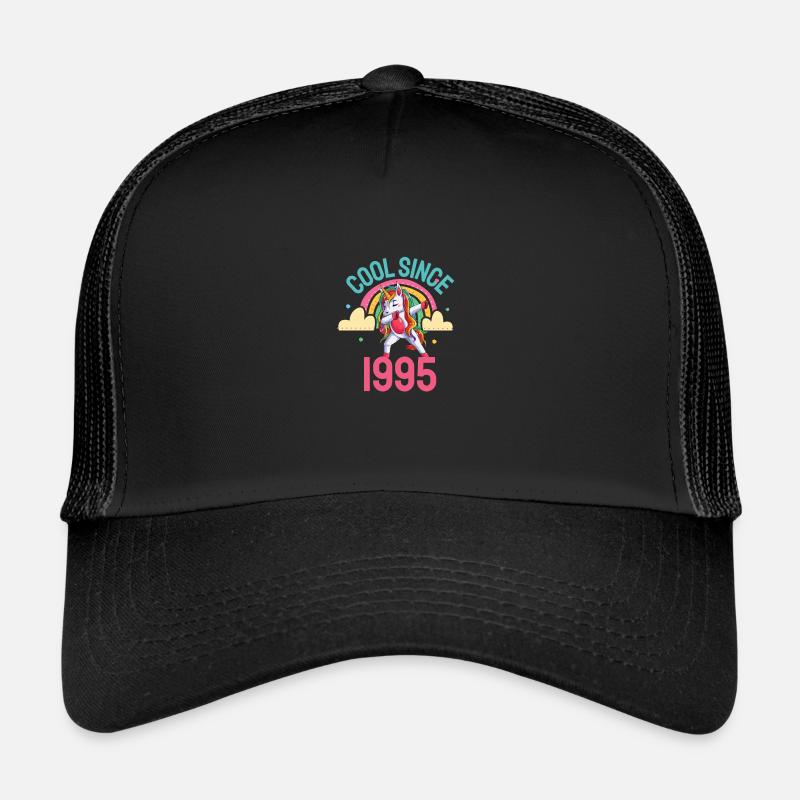 Cool since 1995 Dabbing Unicorn 27th birthday Trucker Cap