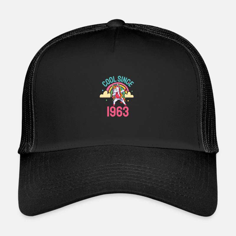 Cool seit 1963 Dabbing Einhorn 60. Geburtstag Trucker Cap