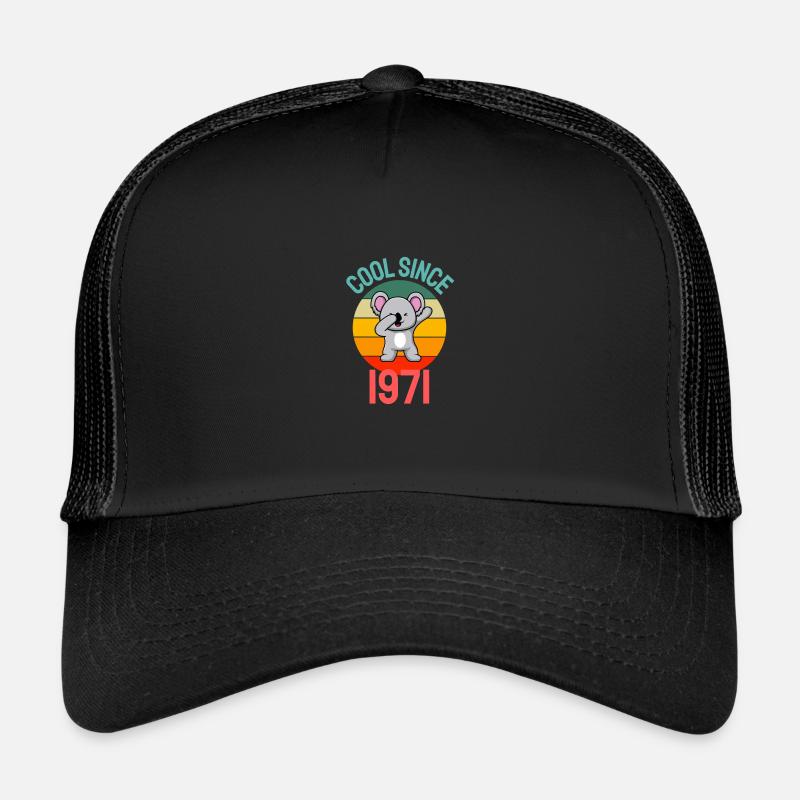 Cool seit 1971 Retro Dabbing Koala 51. Geburtstag Trucker Cap