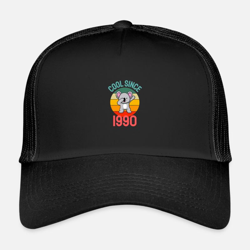 Cool seit 1990 Retro Dabbing Koala 32. Geburtstag Trucker Cap
