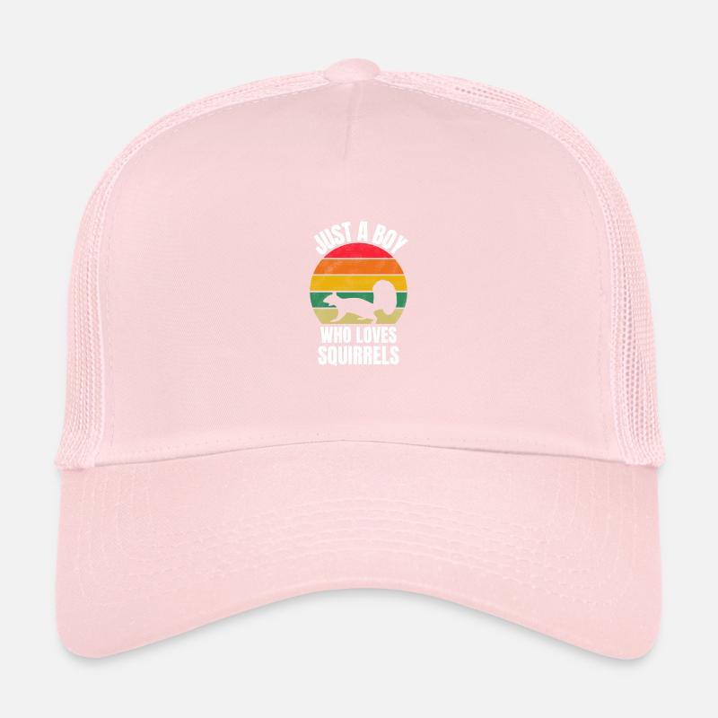 Animal forestier Rongeur Garçons Rétro Écureuil Casquette trucker 