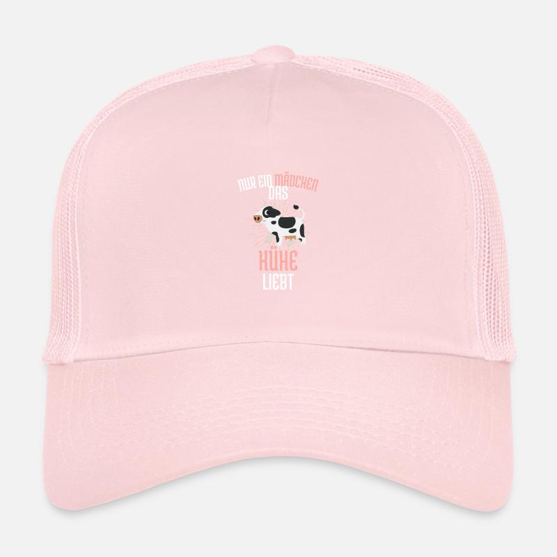 Nur ein Mädchen das Kühe liebt Bauernhof Tier Kuh Trucker Cap