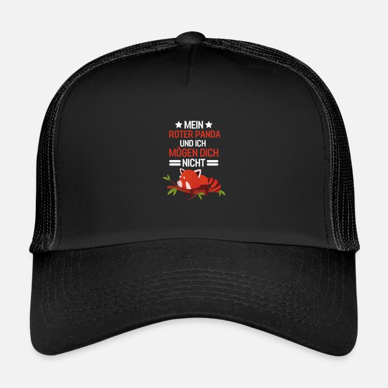 Lustiges Zoo Tier Geschenk Roter Panda Trucker Cap