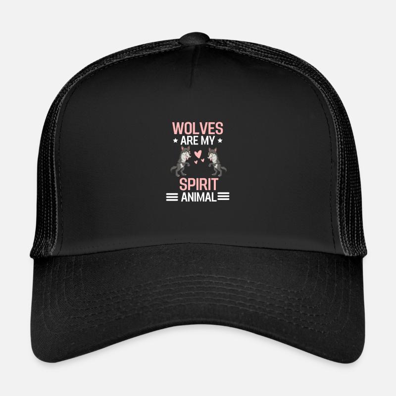 Predator Forest Dwellers Wolves Gift Funny Wolf Trucker Cap