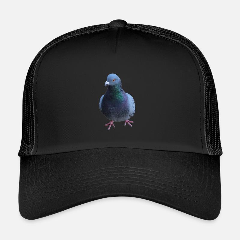 Taube, Vogel - Trucker Cap - Schwarz/Schwarz