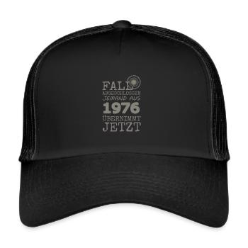 1976 1976 - Trucker Cap - Schwarz/Schwarz - Vorne