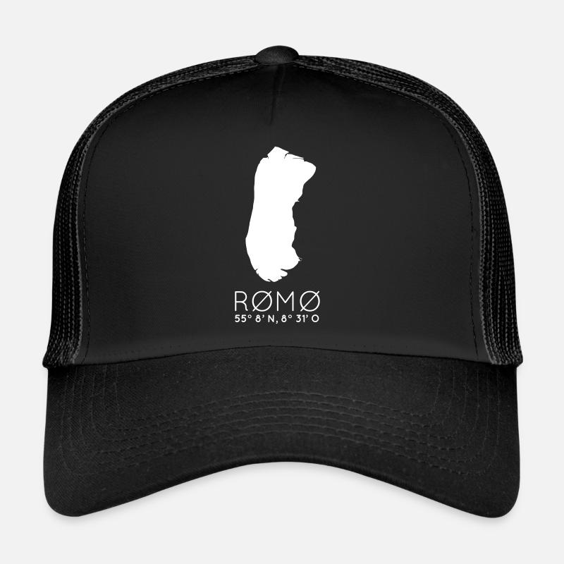 Rømø coordinates Denmark Römö island holiday Trucker Cap