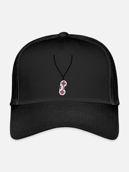 Necklace Jewelry Old Controller - Trucker Cap - black/black - Front