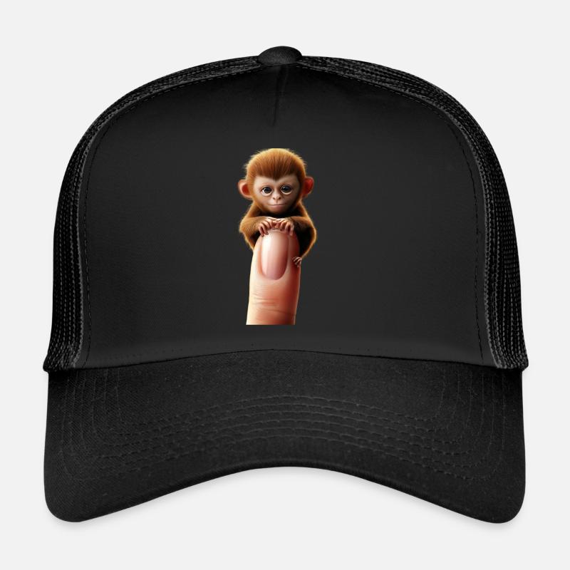 Doigt singe sur le doigt Casquette trucker 