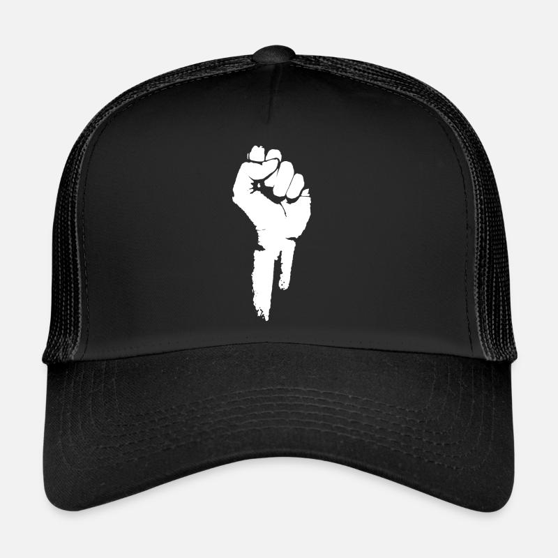 Protest and Revolution. Unite. - Trucker Cap - black/black