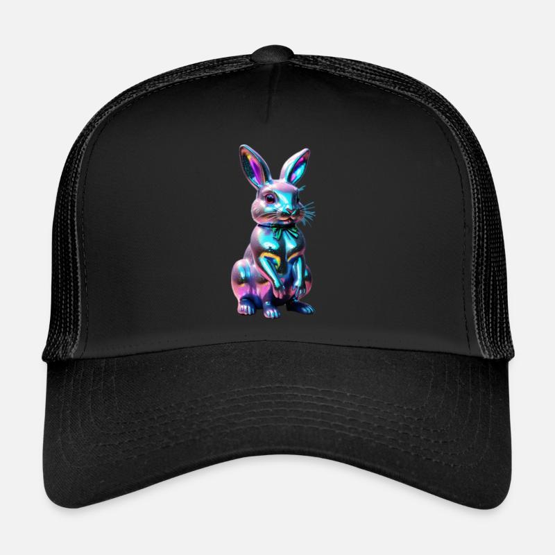 Bunny Rainbow Trucker Cap