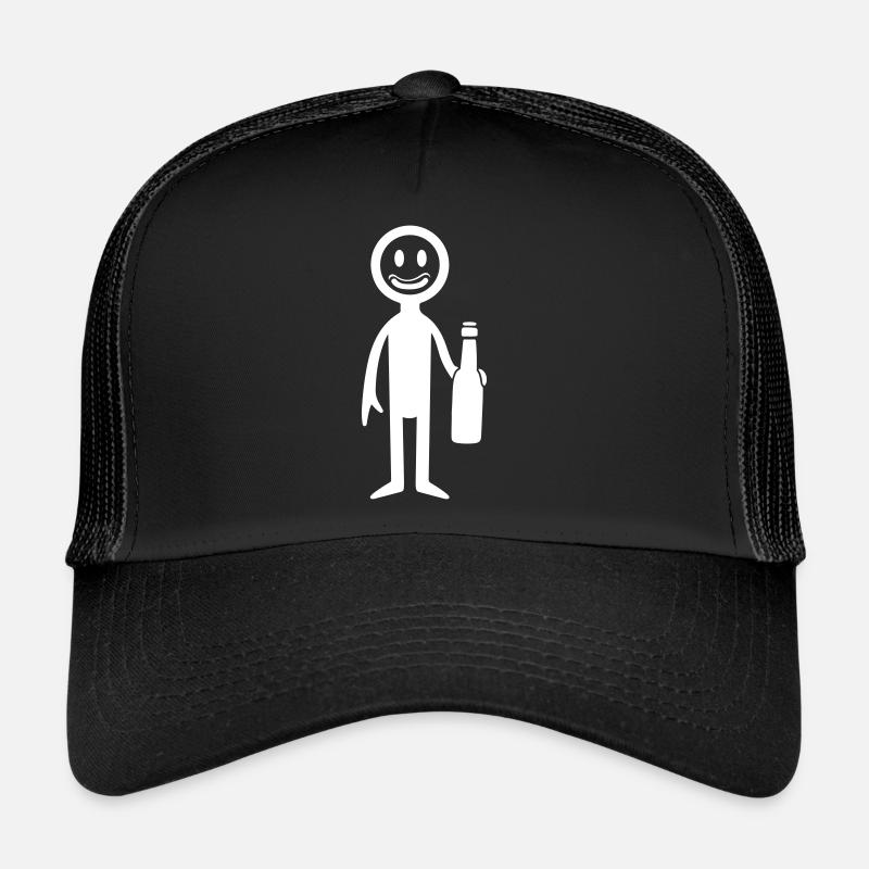 Bier Trinken Strichmännchen Trucker Cap