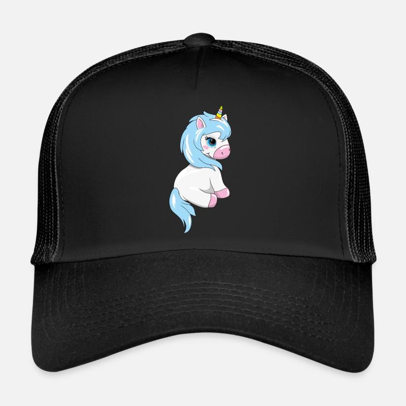 Timide mignon bébé licorne Casquette trucker 