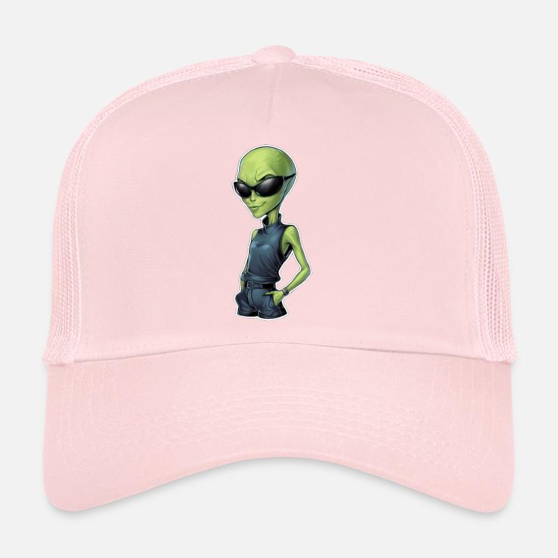 Cool Alien Woman Trucker Cap