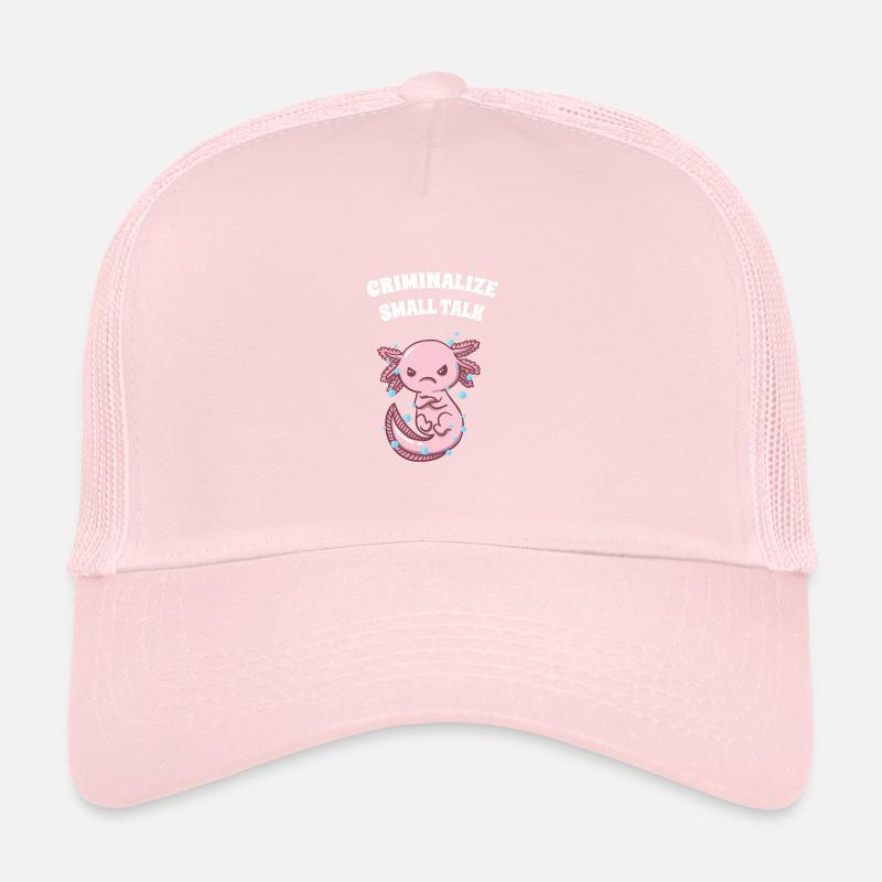 Criminalize Small Talk Funny Introverts Trucker Cap